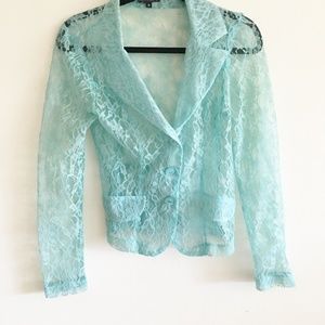 Light green lace jacket